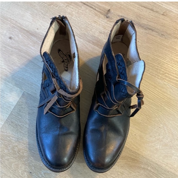 Freebird Surge Boot Steve Madden x Free People Dark Brown Booties Sz 11 - Picture 3 of 10